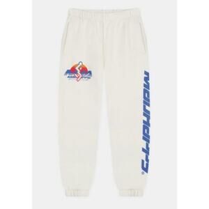 Madhappy Jogger Sweatpants Men’s Small White‎ Athletic Graphic Lounge Pants